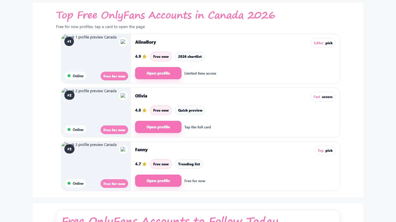 Free Onlyfans Account Best Free 2026